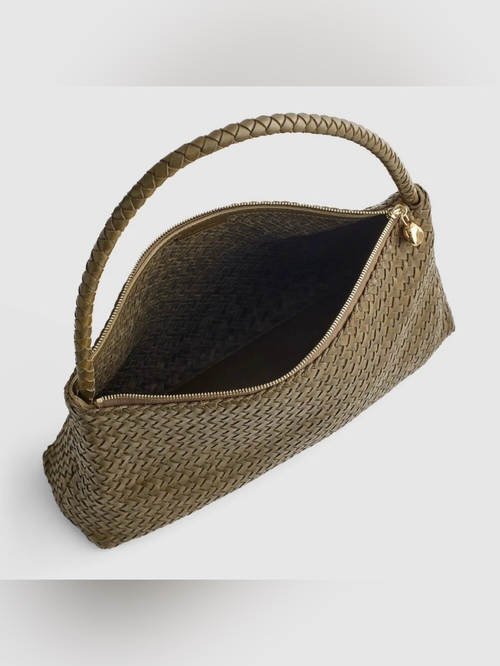 Madewell - the Signature Woven Leather Collection- faded olive leather shoulder - Picture 10 of 10